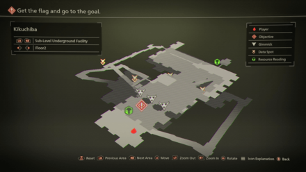 Kikuchiba Sub-Level Underground Facility Mapped Items
