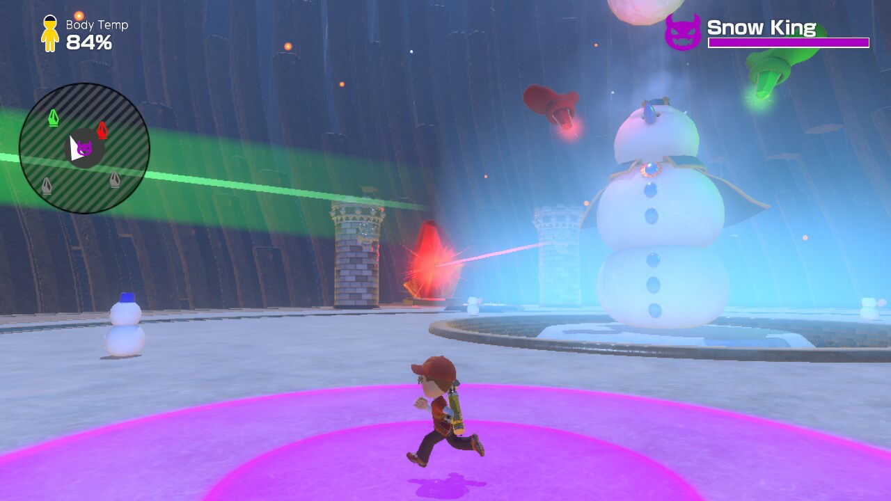 Dodging Snow King Attacks