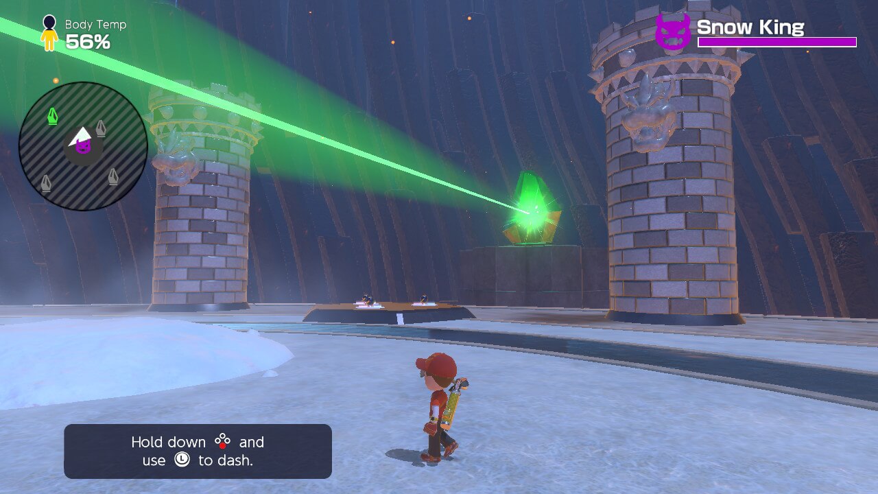 Snow King Attacks Mario Golf