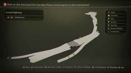 Kunad Highway Parking Area Mapped Items