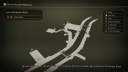 Suoh City Ryujin Ward Mapped Items