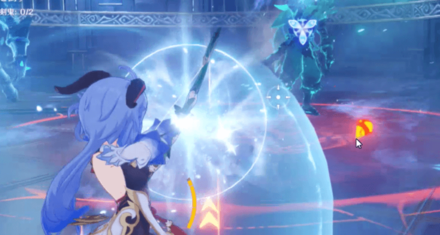 Genshin - Range Attacks Hitting Maguu Kenki