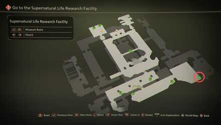 Museum Ruins Floor 2 Key Card No. 4 Location