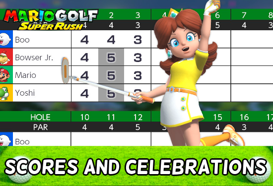 Mario Golf Scores Character Poses