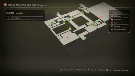 Old OSF Hospital Mapped Items