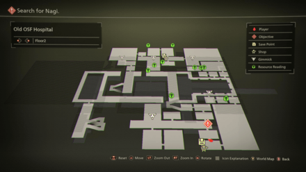 Old OSF Hospital Mapped Items