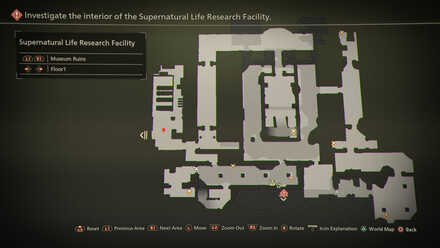 Museum Ruins - Floor 1 Mapped Items