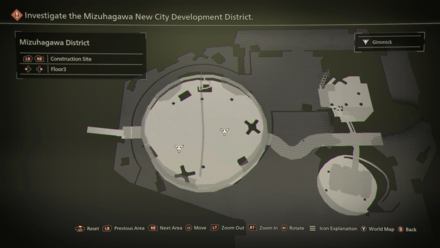 Mizuhagawa District Construction Site Map