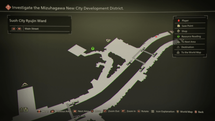 Suoh City Ryujin Ward Mapped Items