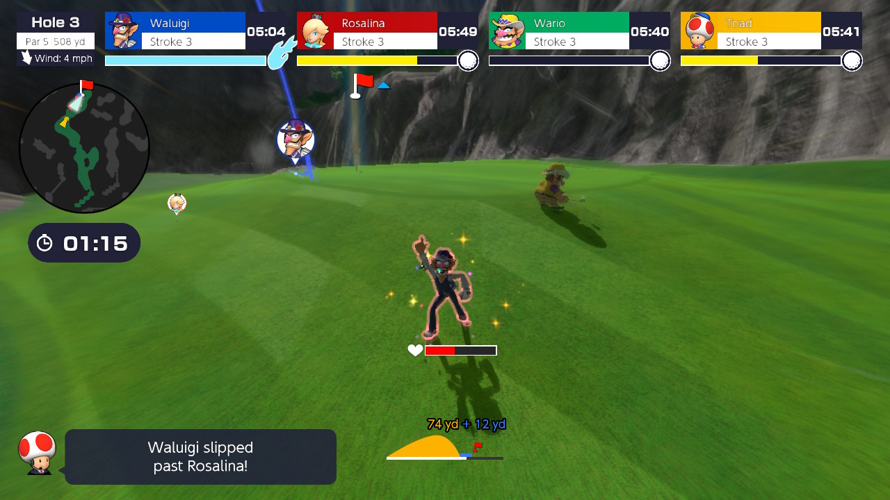 Waluigi Special Dash Pose