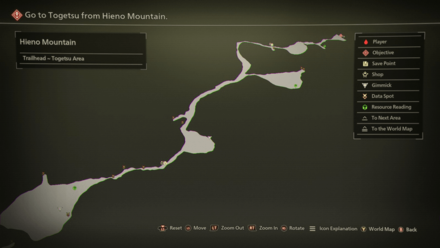 Hieno Mountain Trailhead Part 2 Mapped Items