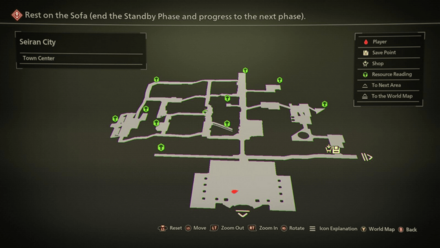 Seiran City Town Center Mapped Items