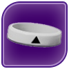 Rubber Wristband (White) Image