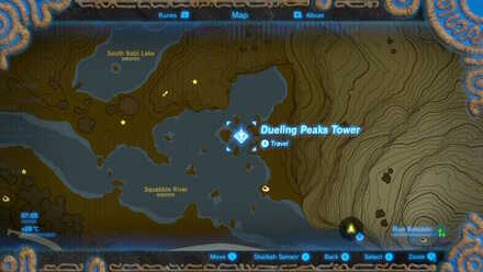 Bokoblin - Dueling Peaks Tower Map