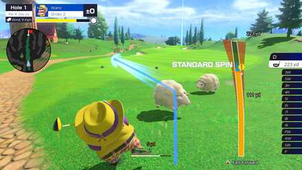 Mario Golf Sheep Obstacle