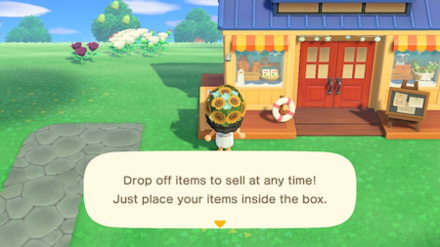 ACNH - A resident learns about how the Drop-Off Box works