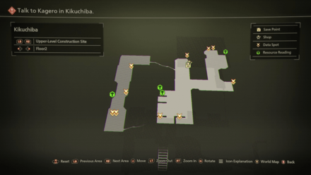 Kikuchiba Upper Level Construction Site Map