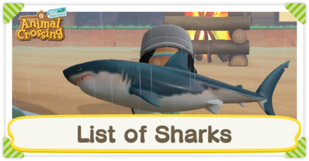 Animal Crossing: New Horizons (ACNH) - List of Sharks