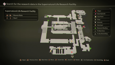 Supernatural Life Research Facility Map