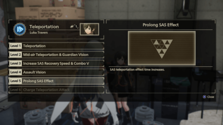 Luka SAS Skill Level-Up