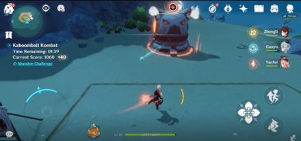 Genshin - Observe Twisty-Turny Ball Trajectory.