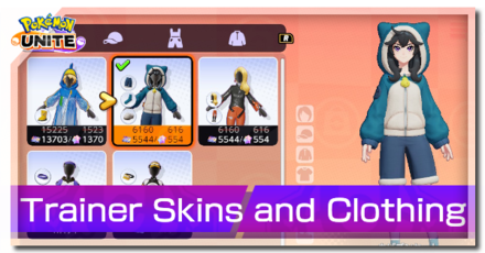 Pokemon UNITE - Trainer Skins And Clothing Banner