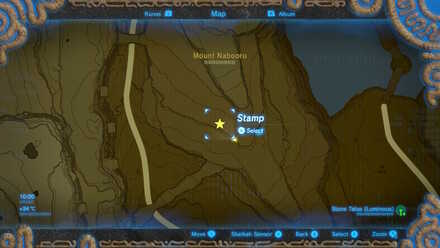 Stone Talus (Luminous) - Mount Nabooru Map