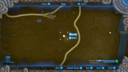 Stone Talus (Luminous) - Outpost Ruins Map