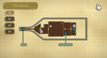 Sandship - 1F Map