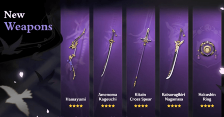 Genshin - 4 Star Weapons in 2.0