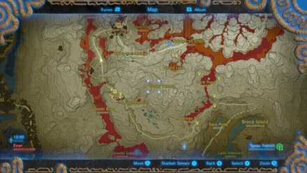 Ore Deposits - Near Gerudo Tower Map