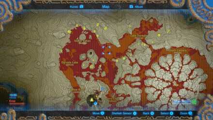 Igneo Pebblits and Ore Deposits - Near Goron City Map