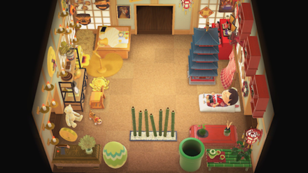 ACNH - Feng shui room furniture layout