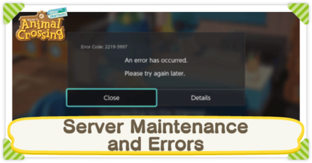 Animal Crossing: New Horizons (ACNH) - Server Maintenance Today | How to Fix Errors