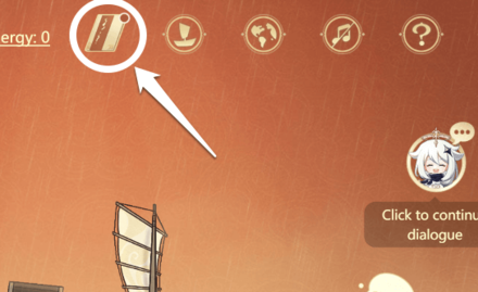 Genshin - The Nautical Manual Button