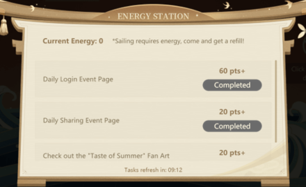 Genshin - Complete Energy Station Tasks
