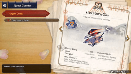 MH Rise - The Crimson Glow Urgent Quest (Crimson Glow Valstrax)