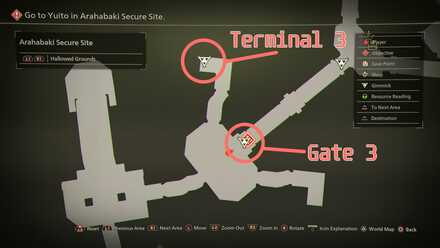 Arahabaki Gate 3 Map Location