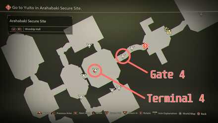 Arahabaki Gate 4 Map Location