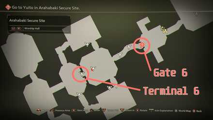 Arahabaki Gate 6 Map Location