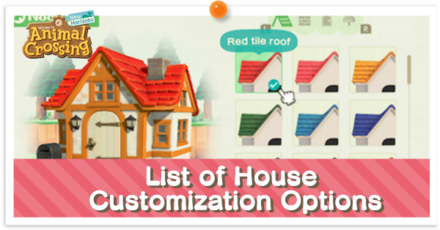 ACNH - List of House Customization Options partial