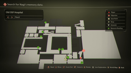 Old OSF Hospital Mapped Items