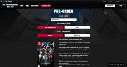 Pre Order World Ends With You