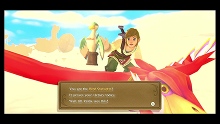 Win the Wing Ceremony by taking the Bird Statuette