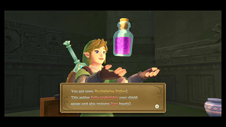 Obtain the Revitalizing Potion in a nearby chest