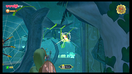 Lower the Vine using your Slingshot then swing across