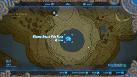 Big Hearty Radish - Divine Beast Vah Ruta Map