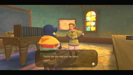 Zelda Skyward Sword HD - The Haunted Restroom Return to Karane