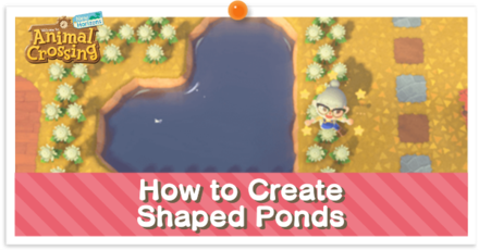 ACNH - How to Create Shaped Ponds