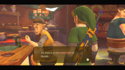 Zelda Skyward Sword HD - Talk to Croo